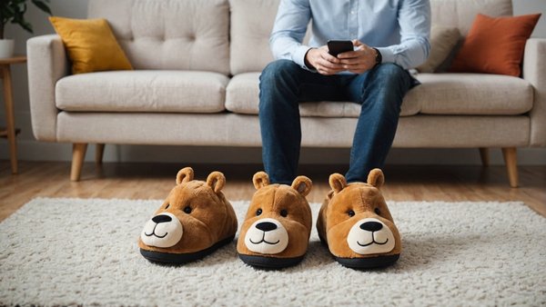 Chaussons animaux pour homme : confort et style à la maison